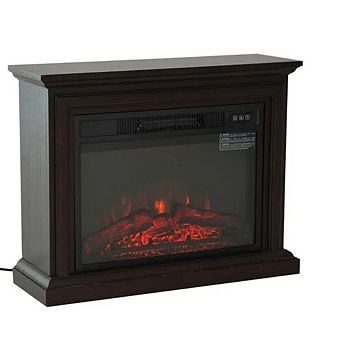 31 Inch Electric Fireplace Heater Dimmable Flame Effect And Mantel W/ Remote Control