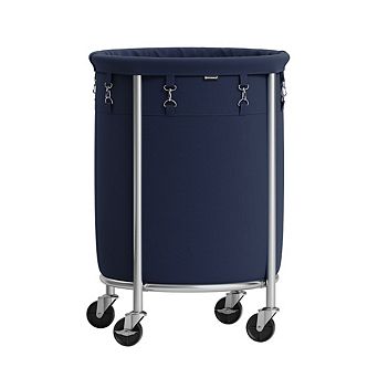 Laundry Basket With Casters, Rolling Laundry Hamper, 29 Gal