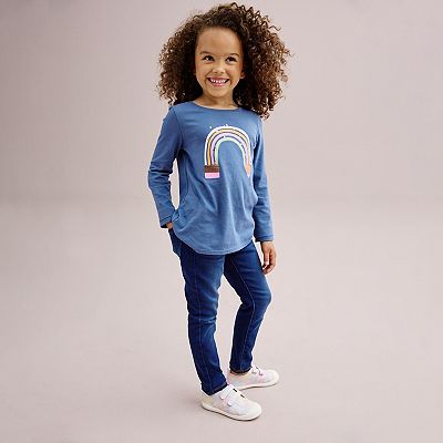 T-shirt Fille Jumping Beans Love The USA - Taille 6 Mois - Manches Courtes Blanc - Neuf Avec étiquettes (NWT)