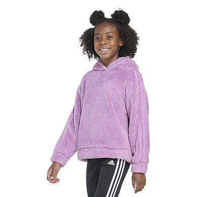 Girls 7-16 adidas Cozy Sherpa Logo Hoodie