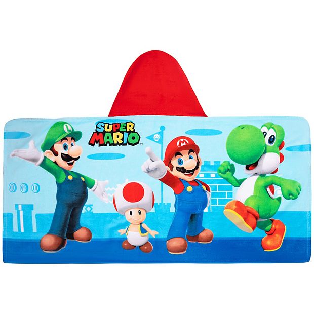 Super mario hooded towel hotsell