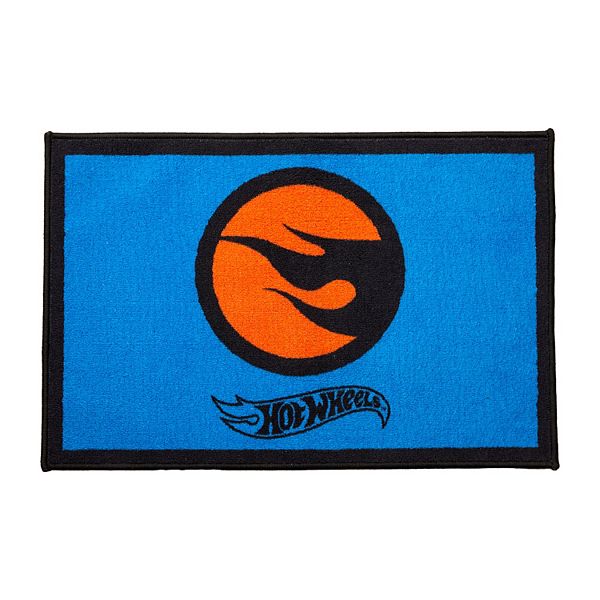 Hot Wheels Flame Logo Bath Rug