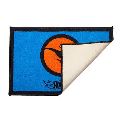 Hot Wheels Flame Logo Bath Rug