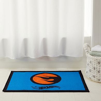 Hot Wheels Flame Logo Bath Rug