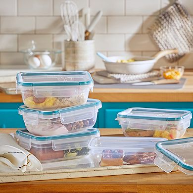 Snapware® Total Solution 10-piece Rectangular Plastic Food Storage Set