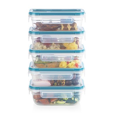 Snapware® Total Solution 10-piece Rectangular Plastic Food Storage Set