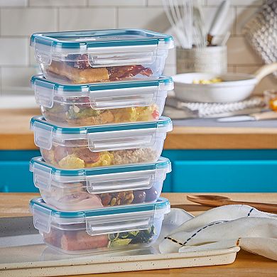 Snapware® Total Solution 10-piece Rectangular Plastic Food Storage Set