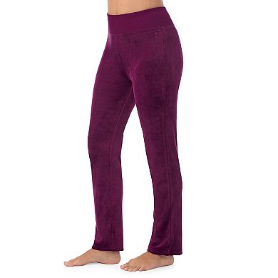 Women's Cuddl Duds Stretch Velour Boot Cut Leggings