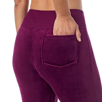 Women's Cuddl Duds Stretch Velour Boot Cut Leggings