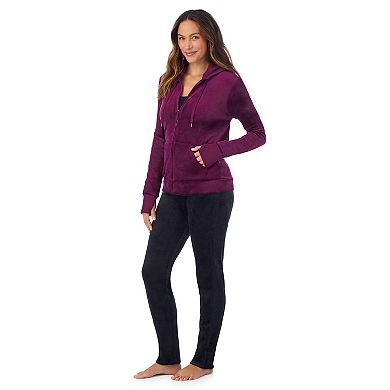 Women's Cuddl Duds® Stretch Velour Full-Zip Hoodie