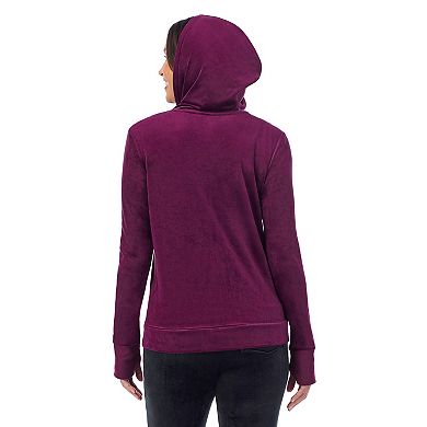 Women's Cuddl Duds® Stretch Velour Full-Zip Hoodie