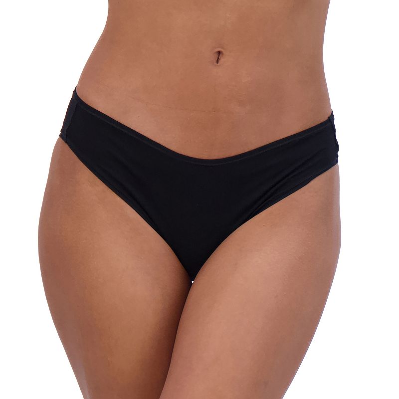 Juniors' SO® Micro Cheeky Bikini Panties SO75-033, Girl's, Size: Small, Black