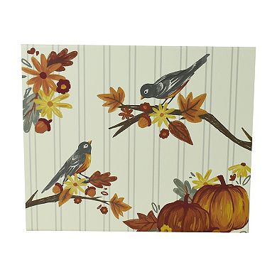 Celebrate Together Fall Small Harvest Stripe Paper Gift Storage Box