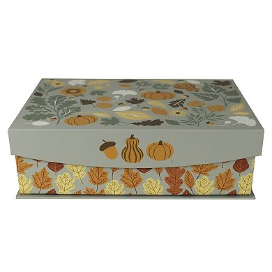 Celebrate Together Fall Small Harvest Paper Gift Storage Box