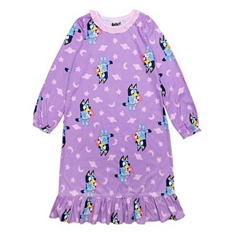 Girls 4-8 Bluey Allover Print Nightgown