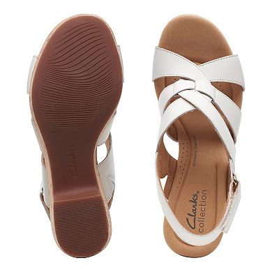 Clarks® Giselle Beach Women's Leather Wedge Sandals