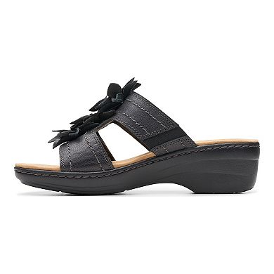 Clarks® Merlian Raelyn Women's Leather Wedge Slides