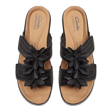 Clarks® Merlian Raelyn Women's Leather Wedge Slides