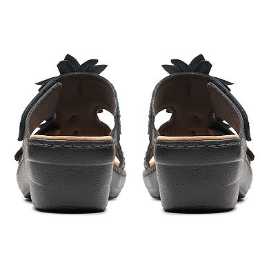 Clarks® Merlian Raelyn Women's Leather Wedge Slides