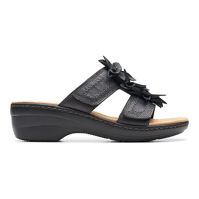 Clarks® Merlian Raelyn Women's Leather Wedge Slides