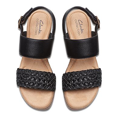 Clarks® Seannah Step Women's Leather Wedge Sandals