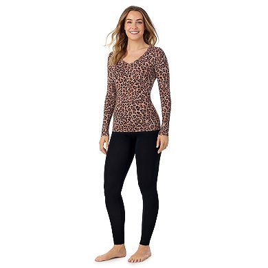 Women's Cuddl Duds® Softwear with Stretch Long Sleeve V-Neck Top
