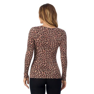 Women's Cuddl Duds® Softwear with Stretch Long Sleeve V-Neck Top