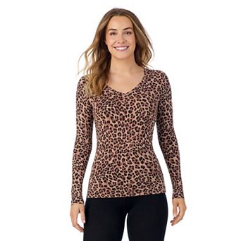 Women's Cuddl Duds® Softwear with Stretch Long Sleeve V-Neck Top