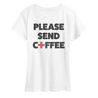 Women's Please Send Coffee Graphic Tee