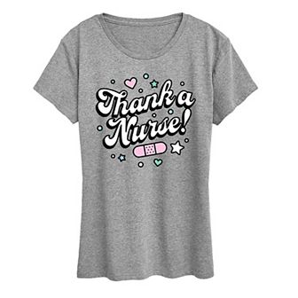 Women's Thank A Nurse Graphic Tee