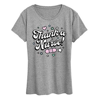 Women's Thank A Nurse Graphic Tee
