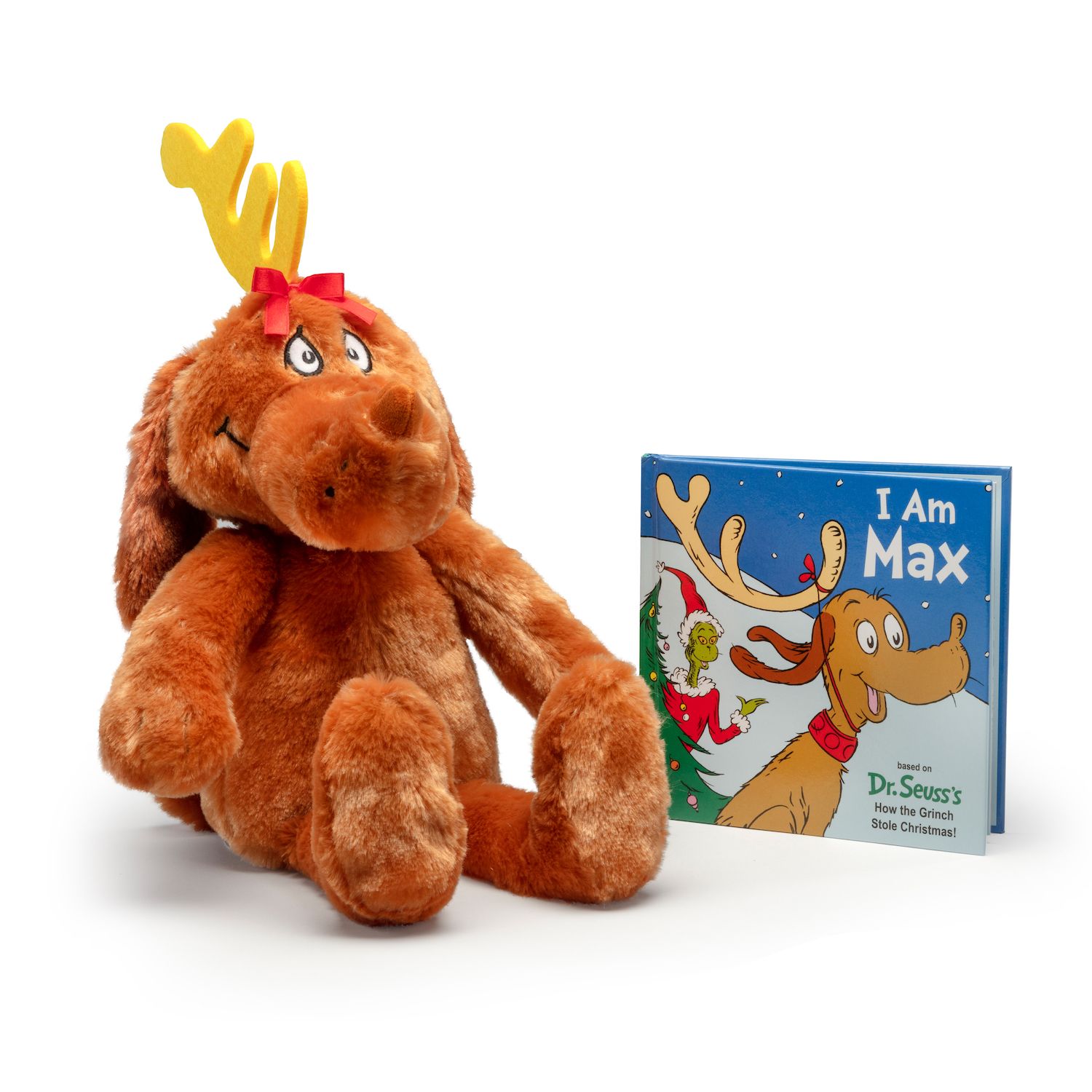 Детские мягкие игрушки Kohl's Cares How The Grinch Stole Christmas Max Plush & Book Bundle