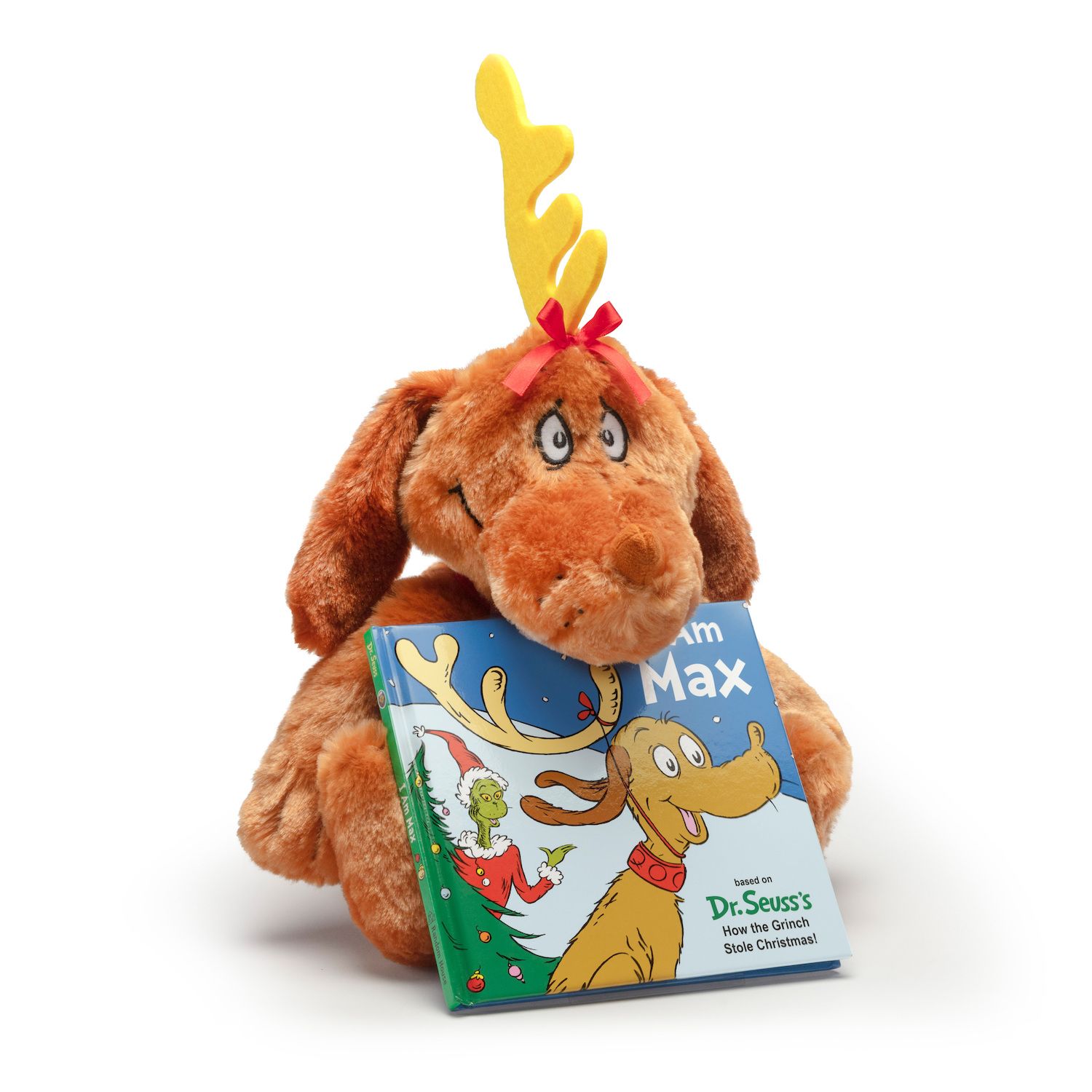 Детские мягкие игрушки Kohl's Cares How The Grinch Stole Christmas Max Plush & Book Bundle — фото 2