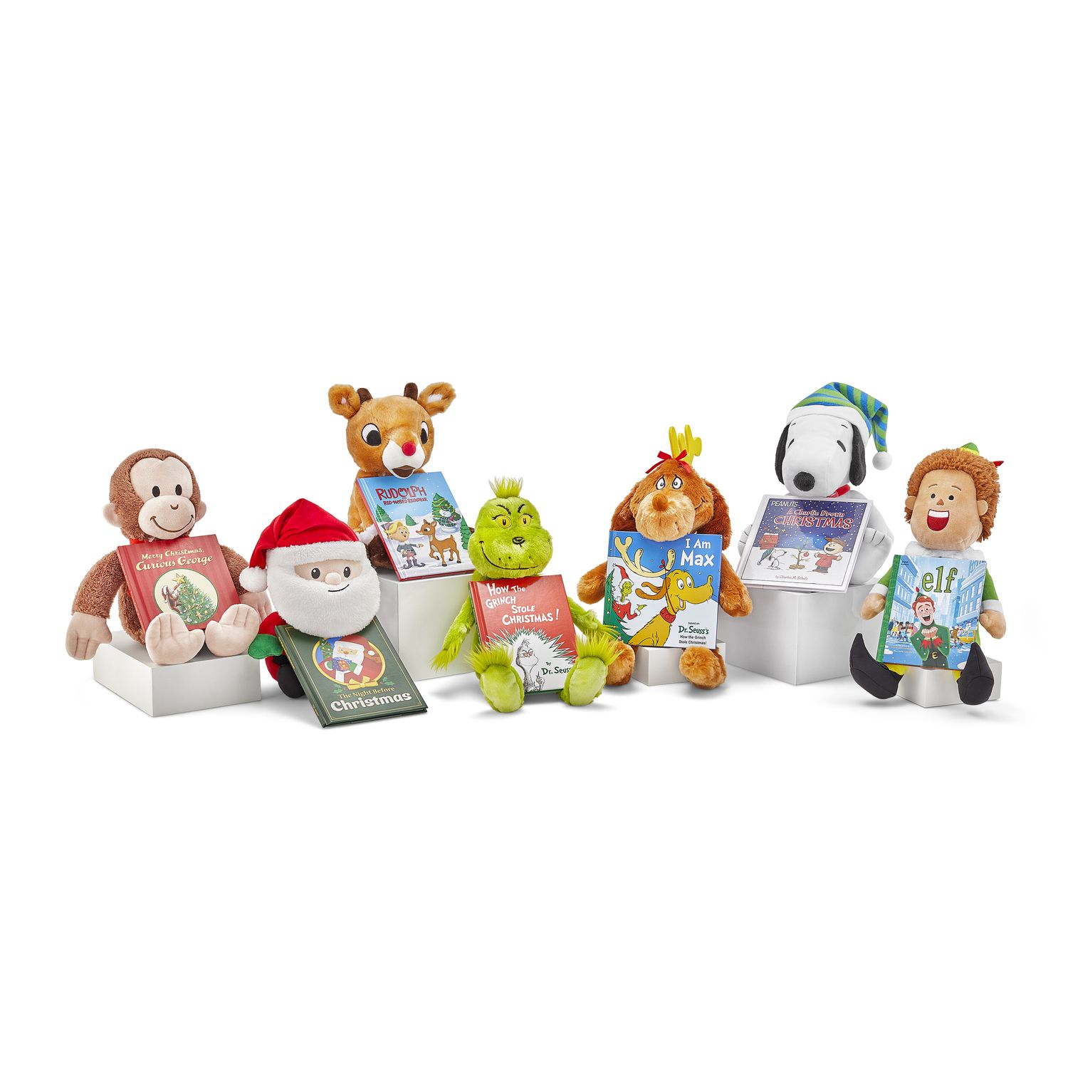 Детские мягкие игрушки Kohl's Cares How The Grinch Stole Christmas Max Plush & Book Bundle — фото 3