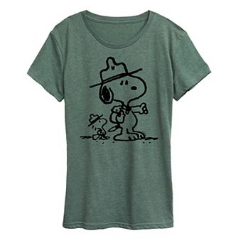 Women's Peanuts Snoopy & Woodstock Scout Pals Graphic Tee