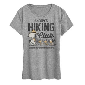Women's Peanuts Snoopy's Hiking Club Graphic Tee