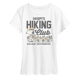 Women's Peanuts Snoopy's Hiking Club Graphic Tee
