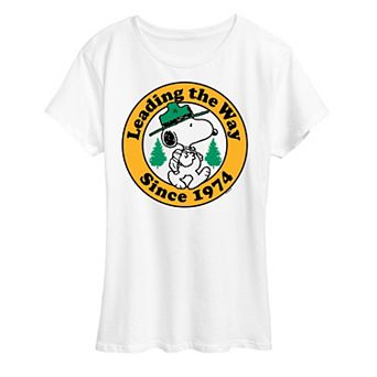 Women's Peanuts Snoopy Leading The Way Graphic Tee