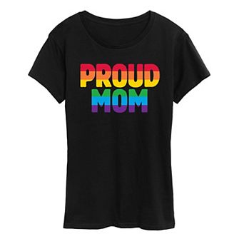 Women's Proud Mom Pride Graphic Tee