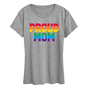 Women's Proud Mom Pride Graphic Tee