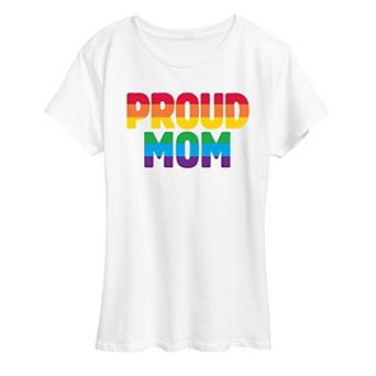 Women's Proud Mom Pride Graphic Tee