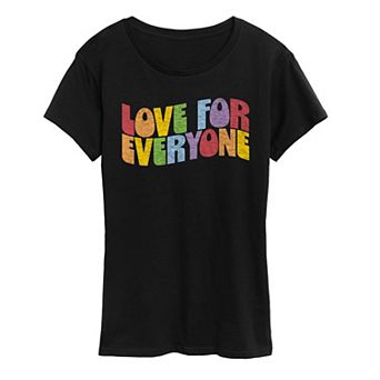 Women's Love For Everyone Pride Graphic Tee