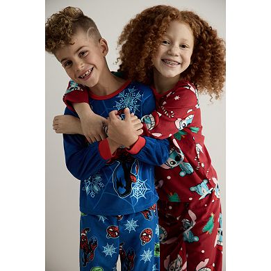 Disney's Lilo & Stitch Girls 4-10 Holiday 2-Piece Pajama Set