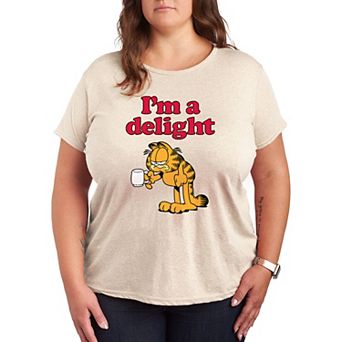 Plus Garfield I'm A Delight Graphic Tee