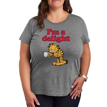 Plus Garfield I'm A Delight Graphic Tee
