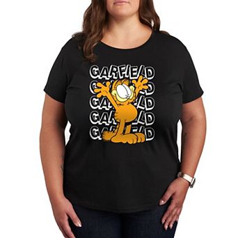 Plus Garfield Repeated Graphic Tee