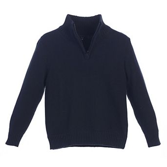 Gioberti Boy's Knitted Half Zip 100% Cotton Sweater