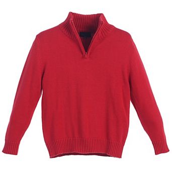 Gioberti Boy's Knitted Half Zip 100% Cotton Sweater