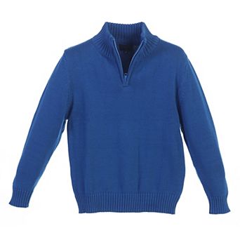 Gioberti Boy's Knitted Half Zip 100% Cotton Sweater
