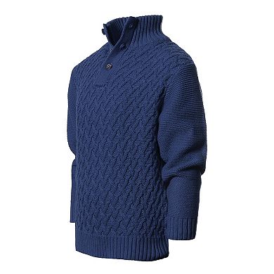 Gioberti Kid's Mock Neck Pullover Knitted Sweater